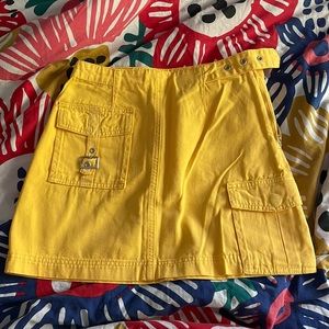 Forever 21 yellow jean skirt